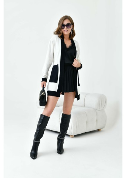 Kadın İki Renkli Giycık Ekru 20716 fiyatları