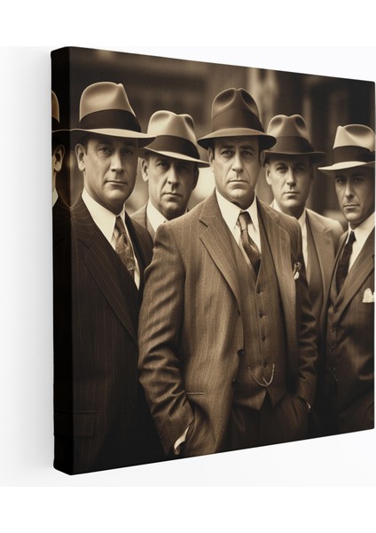 Godfather Vintage Sepya Fotoğraflı Kanvas Tablo
