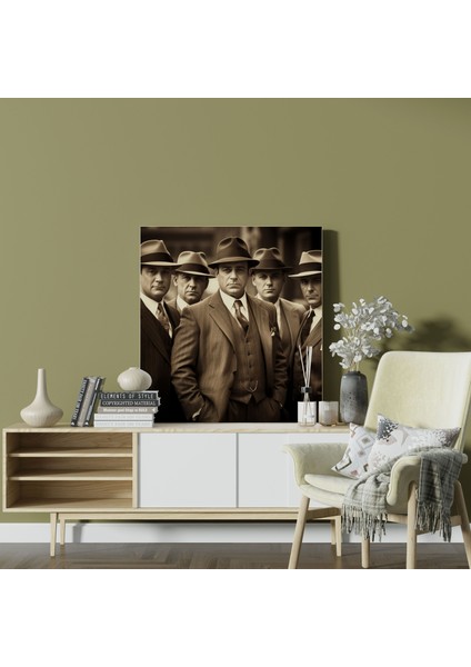 Godfather Vintage Sepya Fotoğraflı Kanvas Tablo fiyatları