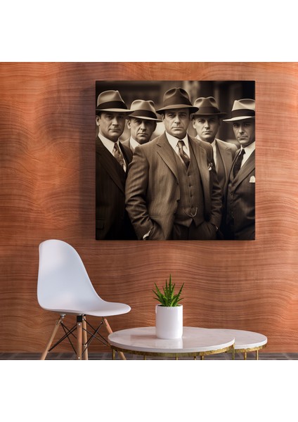 Godfather Vintage Sepya Fotoğraflı Kanvas Tablo modelleri