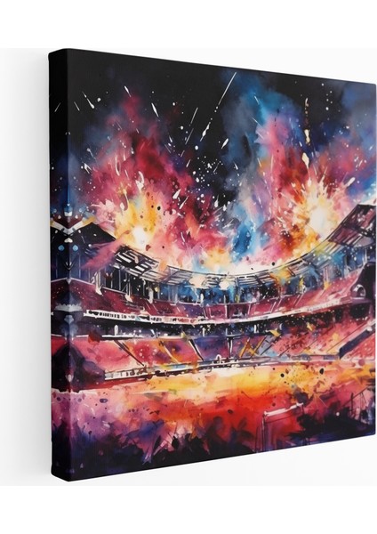 Dinamik Futbol Stadyumu Duvar Sanatı, 100X100 cm