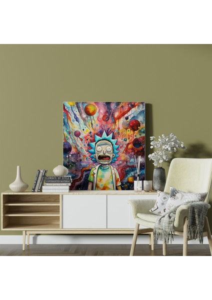 Kozmik Rick ve Morty Kanvas Tablo, 30X30 cm fiyatları