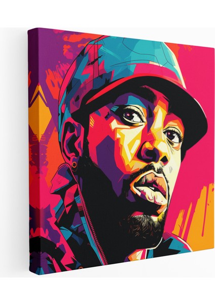 Pop Art Hip Hop Portre Kanvas Tablo, 30X30 cm fiyatları