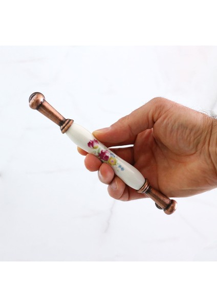 Termessos Gerçek Porselen Antik Bakır 160 mm Mobilya Mutfak Kulp Çekmece Dolap Kulplar Kulbu modelleri