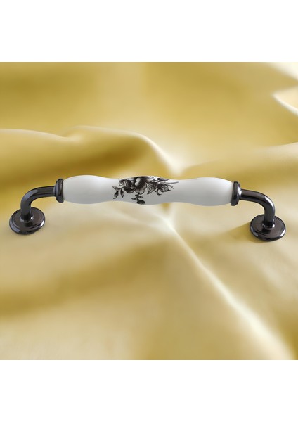 Petra Gerçek Porselen Beyaz Füme 160 mm Mobilya Mutfak Kulp Çekmece Dolap Kulplar Kapak Kulbu fırsatları