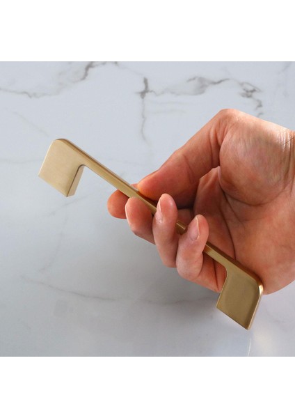 Arel Mat Altın Gold 128 mm Mobilya Mutfak Kulp Çekmece Dolap Kulplar Kulbu
