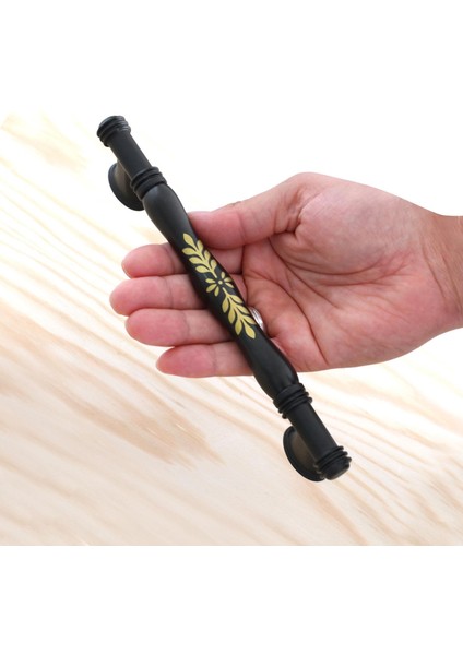Sardis Gerçek Porselen Mat Siyah 160 mm Mobilya Mutfak Kulp Çekmece Dolap Kulplar Kulbu