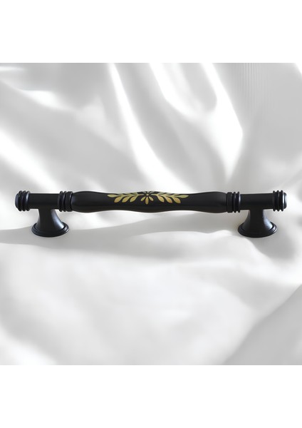 Sardis Gerçek Porselen Mat Siyah 160 mm Mobilya Mutfak Kulp Çekmece Dolap Kulplar Kulbu
