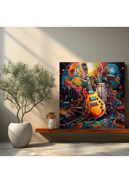 Müzikal Kaleydoskop Kanvas Tablo, 30X30 cm fiyatları
