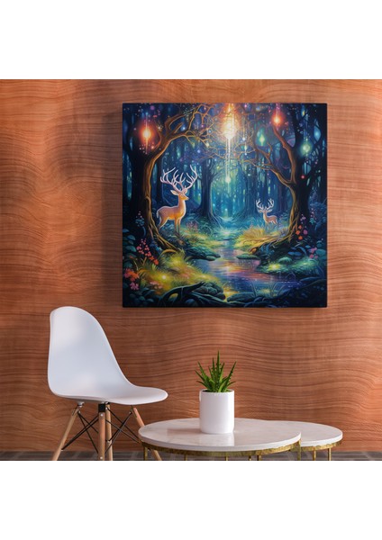 Psychedelic Orman Ruhları Kanvas Tablo, 30X30 cm fiyatları