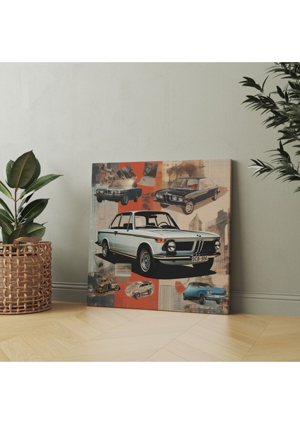 Vintage Bmw Reklamları Kanvas Tablo fiyatları