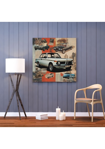 Vintage Bmw Reklamları Kanvas Tablo modelleri