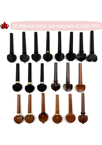 Gül Ağacı 1 Tarzı Profesyonel Keman Akort Burguları, Doğal Jujube Ahşaperengi Ağaç Parçaları Aksesuarlar Yedek Parçalar - (Yurt Dışından) modelleri