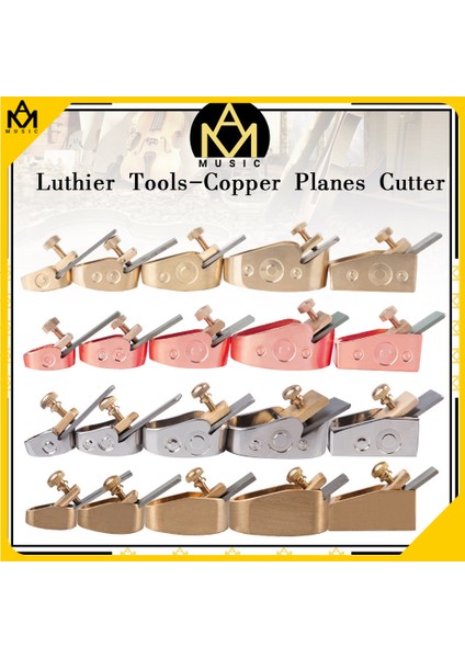 5-Gül Altın Stili Ahşap Işçiliği Parmak Uçağı Kesici Mini Bakır Uçlu Ustura Çelik Luthier Aracı Seti Dıy Keman Viyola Viyolonsel Için (Yurt Dışından)
