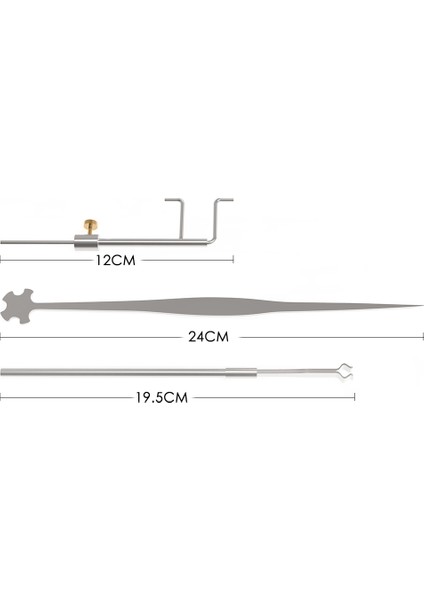 Retriever-Golden-C Stili Violinviola Parçaları ve Aksesuarları Için Luthier Kurulum Onarım Aracı Seti Ses Çubuğu Aleti Ölçüm Cihazı Geri Alma Klipsi Seti (Yurt Dışından)