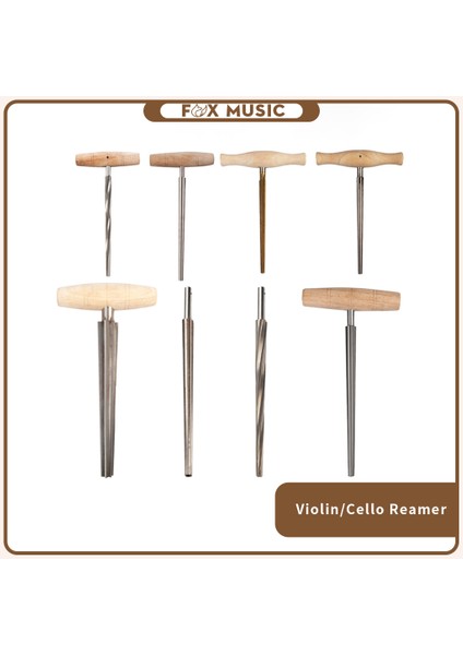 VT0908-024 Tarzı Keman Çello Reamer Akçaağaç Ahşap Sap +Hss Seviye Keman Parçaları Aksesuarlar Kendin Yap Keman Aletleri (Yurt Dışından)