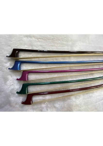 Kırmızı 4 4size Tarzı Karbon Fiber Keman Yayı Beyaz Yay Saçı ile - Kırmızı Veya Mavi, Pembe, Kahve, Yeşil - (Yurt Dışından) modelleri