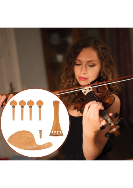 1 Stili Ayarla Kuyruk Takımı Akort Burguları Endrest Profesyonel Keman Bakım Aksesuarları Fiddler Araçları Için Zarif Ahşap Rengi (Yurt Dışından) fiyatları
