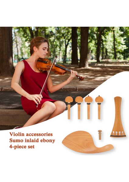 1 Stili Ayarla Kuyruk Takımı Akort Burguları Endrest Profesyonel Keman Bakım Aksesuarları Fiddler Araçları Için Zarif Ahşap Rengi (Yurt Dışından) fırsatları
