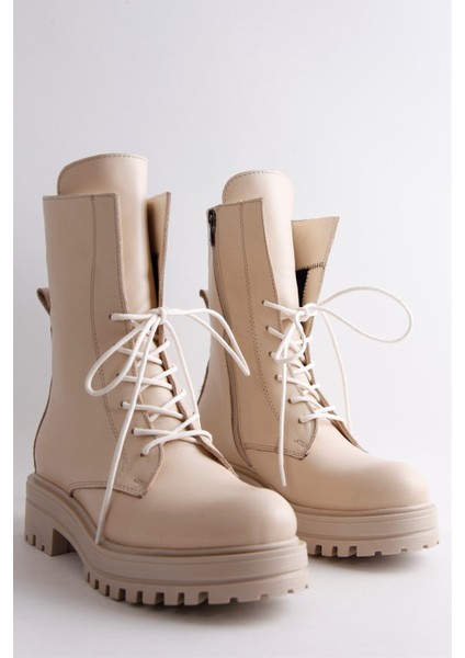 Milano Nude Hakiki Deri Bağcıklı Kadın Postal fiyatları