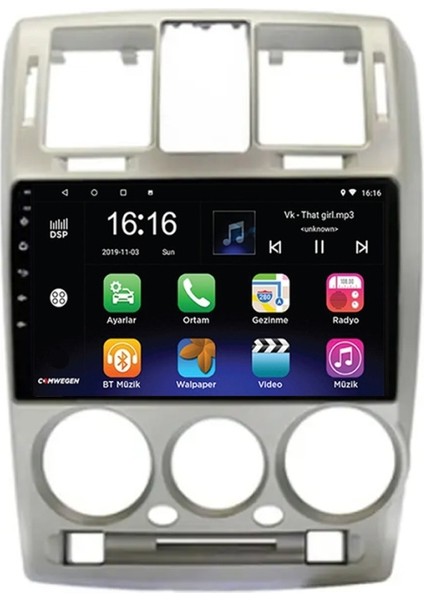 Hyundai Getz Android Multimedya Sistemi (2002-2011) 2 GB Ram 32 GB Hafıza 4 Çekirdek Carplay Android Auto