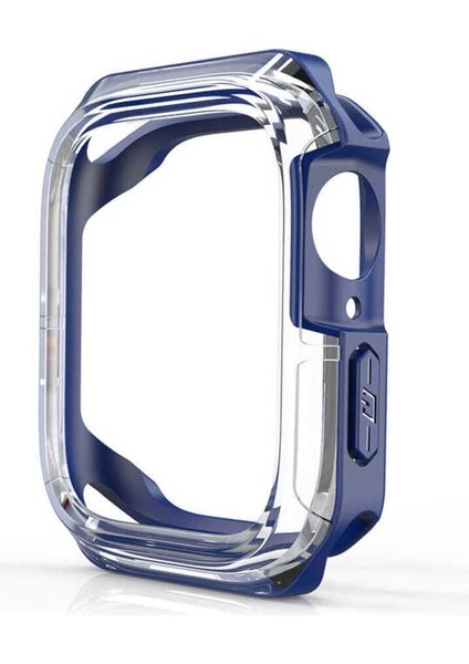 Apple Watch Uyumlu 7 41MM Watch Gard 08 Sert Pc + Silikon Koruyucu