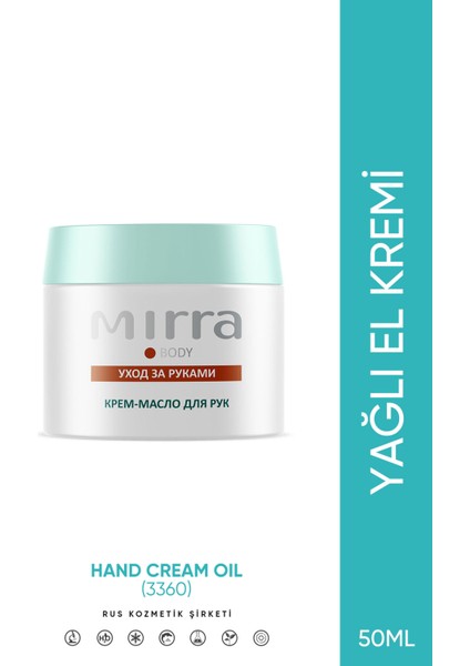 Mırra Hand Cream Oil / El Kremi, Besleyici