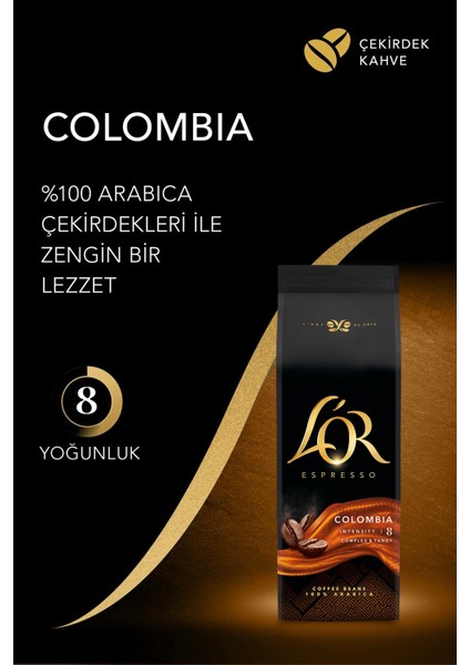 Espresso Colombıa Çekirdek Kahve 500gr x 2