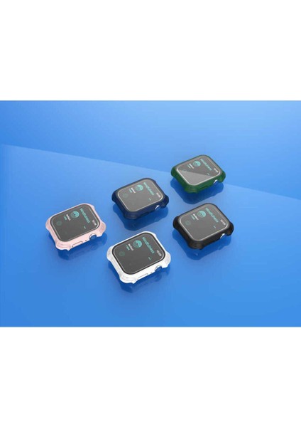 Apple Watch Uyumlu 7 45MM Tank Zırh Kasa ve Mat Görünümlü Ekran Koruyucu Watch Gard 11 modelleri