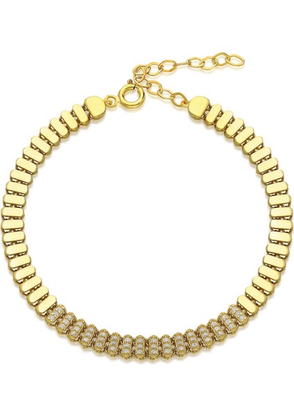 Orta Taşlı Bant Bileklik