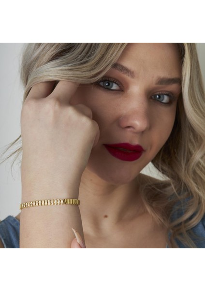 Orta Taşlı Bant Bileklik modelleri