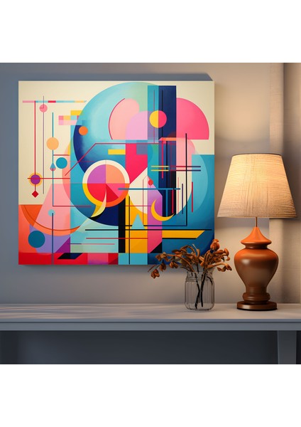 Funky Geometrik Kanvas Tablo