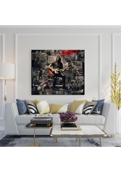 Metallica Kolaj Duvar Sanatı