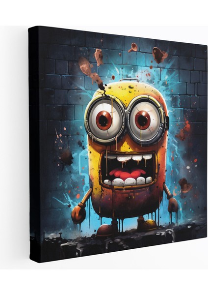 Graffiti Minion Kanvas Tablo