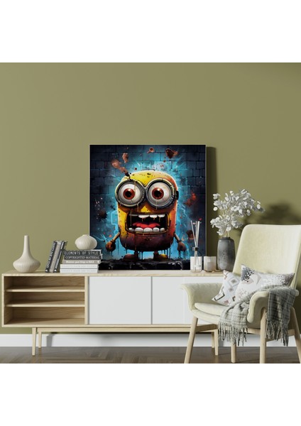 Graffiti Minion Kanvas Tablo