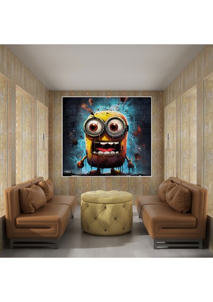 Graffiti Minion Kanvas Tablo