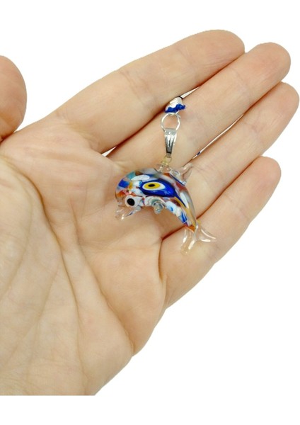 Murano Renkli Zeminli Yunus Nazar Boncuğu Araba Dikiz Ayna Süsü El Yapımı Lüks Cam Hediyelik fırsatları