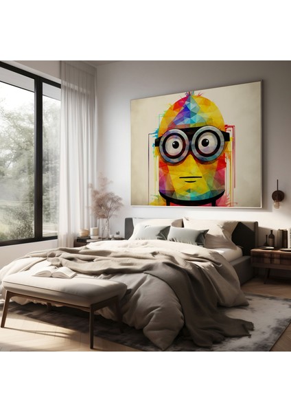 Soyut Minion Siluet Kanvas Tablo fiyatları