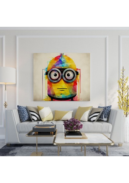 Soyut Minion Siluet Kanvas Tablo modelleri