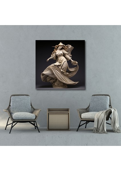 Rönesans Duvar Sanatı: Zarif Tanrıça Heykeli fiyatları