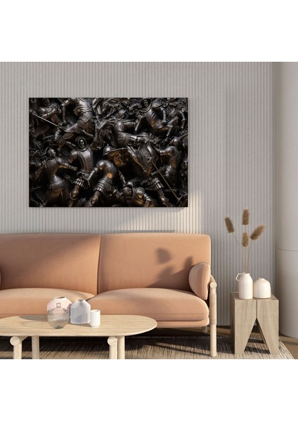 Rönesans Şövalyeleri Metalwork Duvar Tablosu