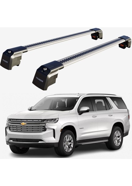 Chevrolet Tahoe 2015-2020 Trx2 Thunder Carrier Kilitli Ara Atkı Taşıyıcı Tavan Barı Gri fiyatları