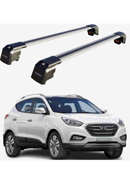Hyundaı Ix-35 2010-2015 Trx2 Thunder Carrier Kilitli Ara Atkı Taşıyıcı Tavan Barı Gri fiyatları