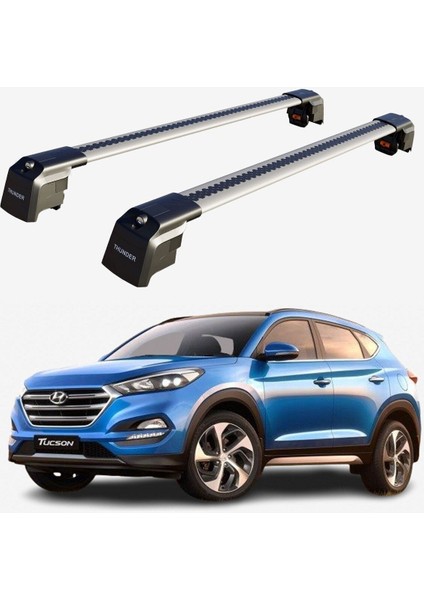 Hyundaı Tucson 2016-2021 Trx2 Thunder Carrier Kilitli Ara Atkı Taşıyıcı Tavan Barı Siyah fiyatları