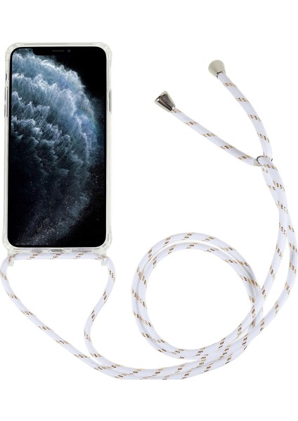 Iphone 11 Pro Max Tpu+Akrilik Telefon Kapağı Ayarlanabilir Kirap-Beyaz ile Çizgiye Karşı Çizelge Karşı Kılıfı (Yurt Dışından)