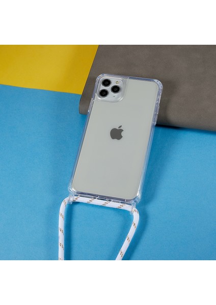 Iphone 11 Pro Max Tpu+Akrilik Telefon Kapağı Ayarlanabilir Kirap-Beyaz ile Çizgiye Karşı Çizelge Karşı Kılıfı (Yurt Dışından)