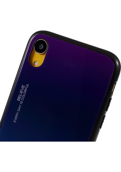 IPhone Xr-Purple/mavi Için Degrade Renk Cam+Pc+Tpu Telefon Kılıfı (Yurt Dışından) modelleri