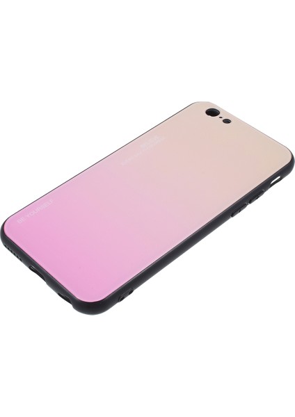 Gradyan Renk Cam+Pc+Tpu Hibrit Telefon Kılıfı iPhone 6s/6-Altın/pembe Için (Yurt Dışından)