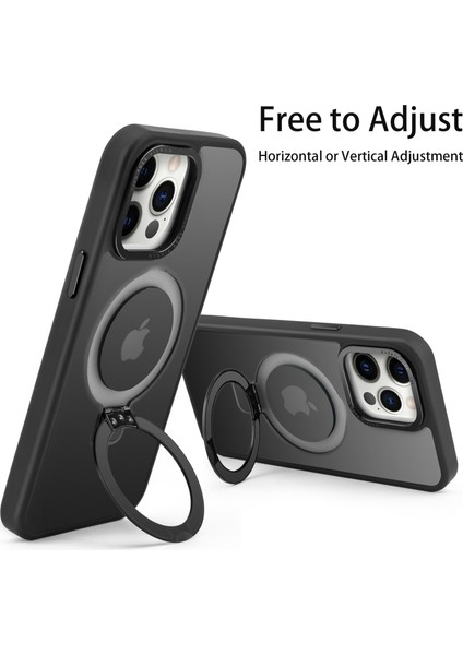 Magsafe-Green ile Uyumlu iPhone 12 Pro Max Kickstand Tpu+Pc Mat Telefon Kapağı Için Manyetik Kasa (Yurt Dışından) modelleri