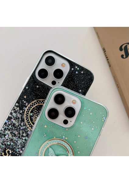 Iphone 15 Pro Case Sparkle Epoxy Smile Butterfly Tpu Cover-Green Için (Yurt Dışından) fiyatları